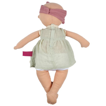 Tikiri Toys Bonikka Baby Kaia Doll Organic 100% Cotton OE100 Certified (Green)