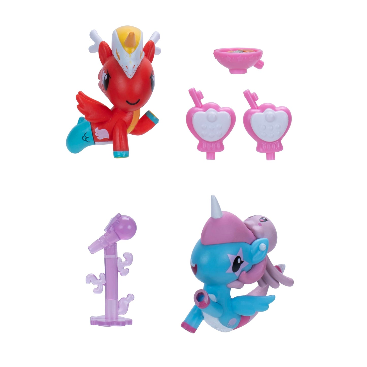 Jazwares Mermicorno: Starfall Octokyo Playset - 2 Mermicorno Figures, 4 Accessories, 3 Areas of Play - Ages 5+ - Officially Licensed Product