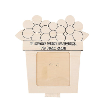 Fun Express DIY Picture Frame Kit for Kids Art - Wooden Craft Frames to Decorate for Mother's Day Crafts| Paintable Wood Photo Frames for Classroom