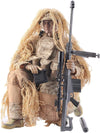MoJyetli Soldier Action Figure Model, 12 Inch 1/6 Realistic Army Military Police Sniper Soldier Model Set with Accessories Collection Gifts for Adults