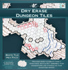 Role 4 Initiative Dry Erase Hexagon Dungeon Tiles - Pack of 33 Six Inch Tiles