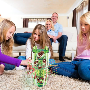 Monkey Drop Down Climbing Tree Kids Puzzle Fun Tumbler Toys