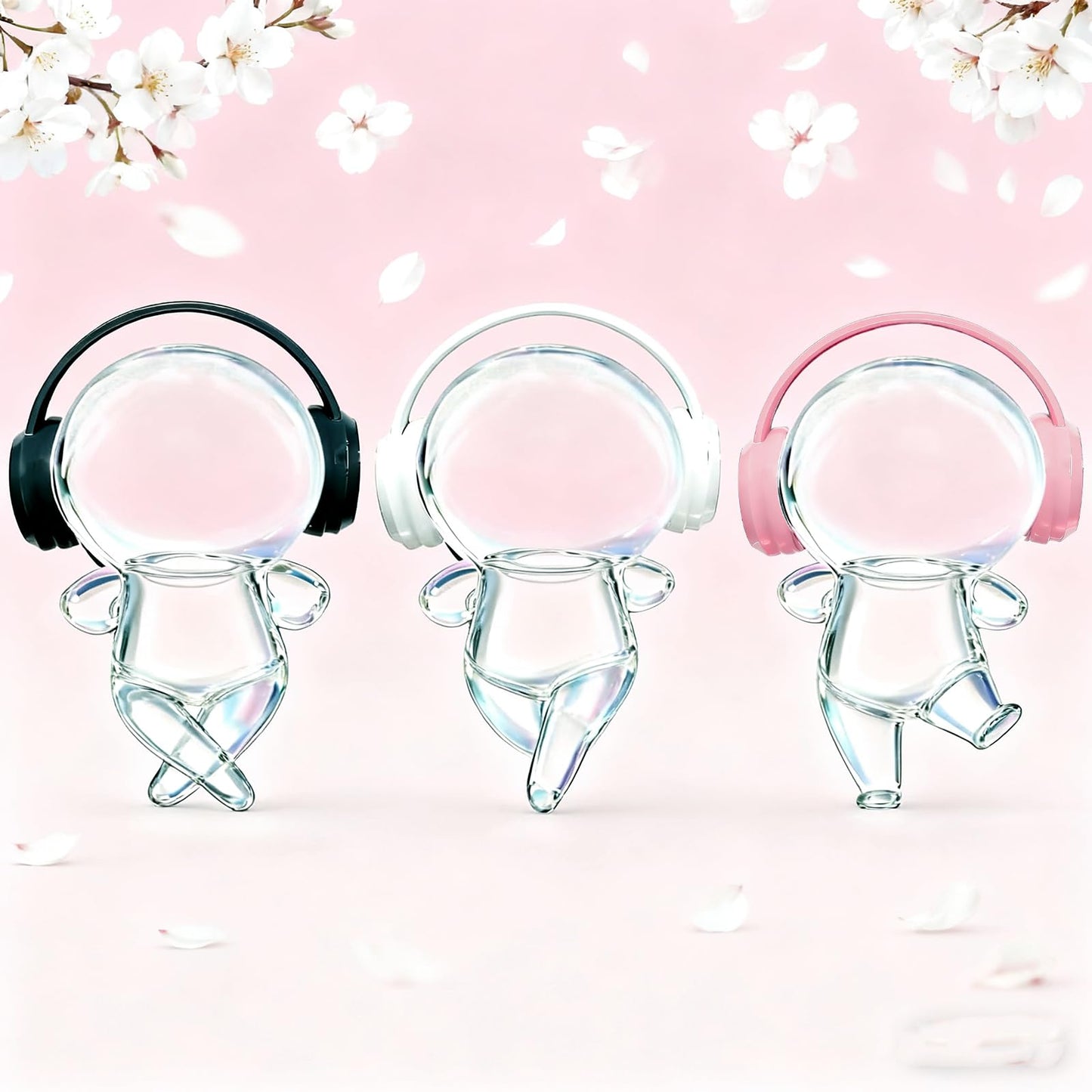 3D Printed Headphones Accessories for 17cm Doll(No Dolls)?for Dolls 3.94-6.69inch(10-17cm) in Size?Suitable for Daily Display, Great As a Gift(White