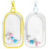 2-Pack Clear Figure Display Bag for 17cm Dolls - Doll Pouch with Keychain, Portable & Dustproof Carrying Case for Funs Collectibles