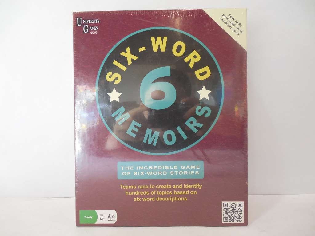 Six Word Memoirs Card Game by University Games | The Incredible Game of 6 Word Stories | Fun Party Game for Friends and Family | For Ages 12 Years and