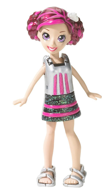Polly Pocket Pop 'N Lock Electropop Lila and G-Tar Fashion Set