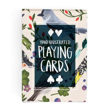 1Canoe2 Deck of Playing Cards, Single Card Deck, 52 Playing Cards Plus Jokers, Custom Art Bird Themed Cards for Game Night, Travel, Beach, Camping