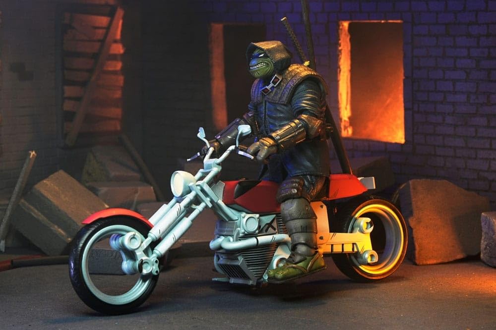 NECA - Teenage Mutant Ninja Turtles (The Last Ronin) - Casey Marie with Motorcycle 7" Scale Action Figure