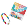 Fun Express Be Kind Beaded Letter Bracelet Craft Kit - Makes 12