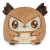 TeeTurtle Reversible Dungeons and Dragons Owlbear 4-Inch Two-Sided Flip Plush Toy with Embroidered Details - Cute Mini Collectible Plush for Kids