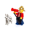 LEGO City - Fire Chief Minifigure (with Gold Fire Helmet) Accessories and Dalmatian Dog