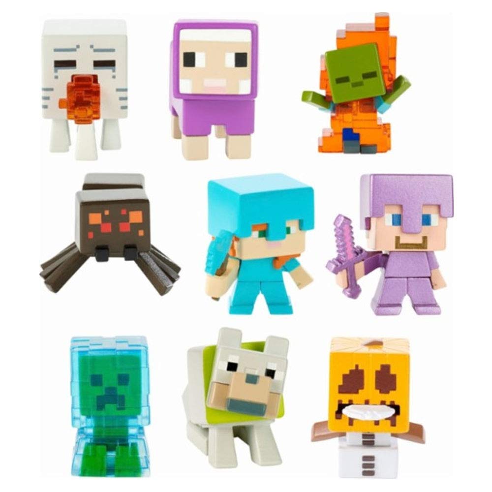 Minecraft Mini Figure, Miniature Collectible Action, Adventure and Storytelling Play and Display Gift for Minecraft Fans Age 6 and Older (Styles May