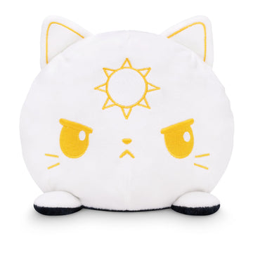 TeeTurtle Reversible 6" Cat Plushie - Celestial Sun and Moon - Cute Kawaii Soft Stuffed Animal