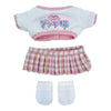 niannyyhouse 15cm 20cm Plush Doll Clothes T-Shirt Skirt Socks 6in 8in Stuffed Plush Toy Dress Up (Pink-20cm)