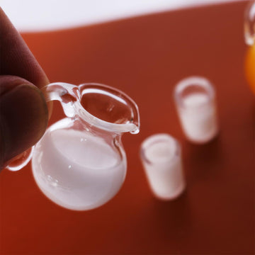 3pcs Miniature Pitcher Set, Dollhouse Miniatures Drinks, Mini Juice/Milk Glass Set, Realistic Dollhouse Accessories, Not Edible (Orange Juice Set)