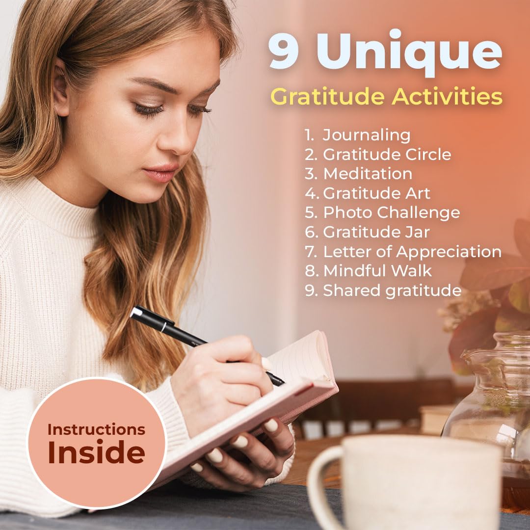 ThinkPsych Moments of Gratitude Cards | 52 Daily Questions for Mindfulness & Self-Reflection | Positive Psychology Self-Care Deck | Teens & Adults