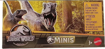Jurassic World Dinosaurs Minis Surprise Pack of Dinos Box - Bundle of 3 Blind Boxes | 1.125” Scale Mini Figures | Mattel Ages 3+
