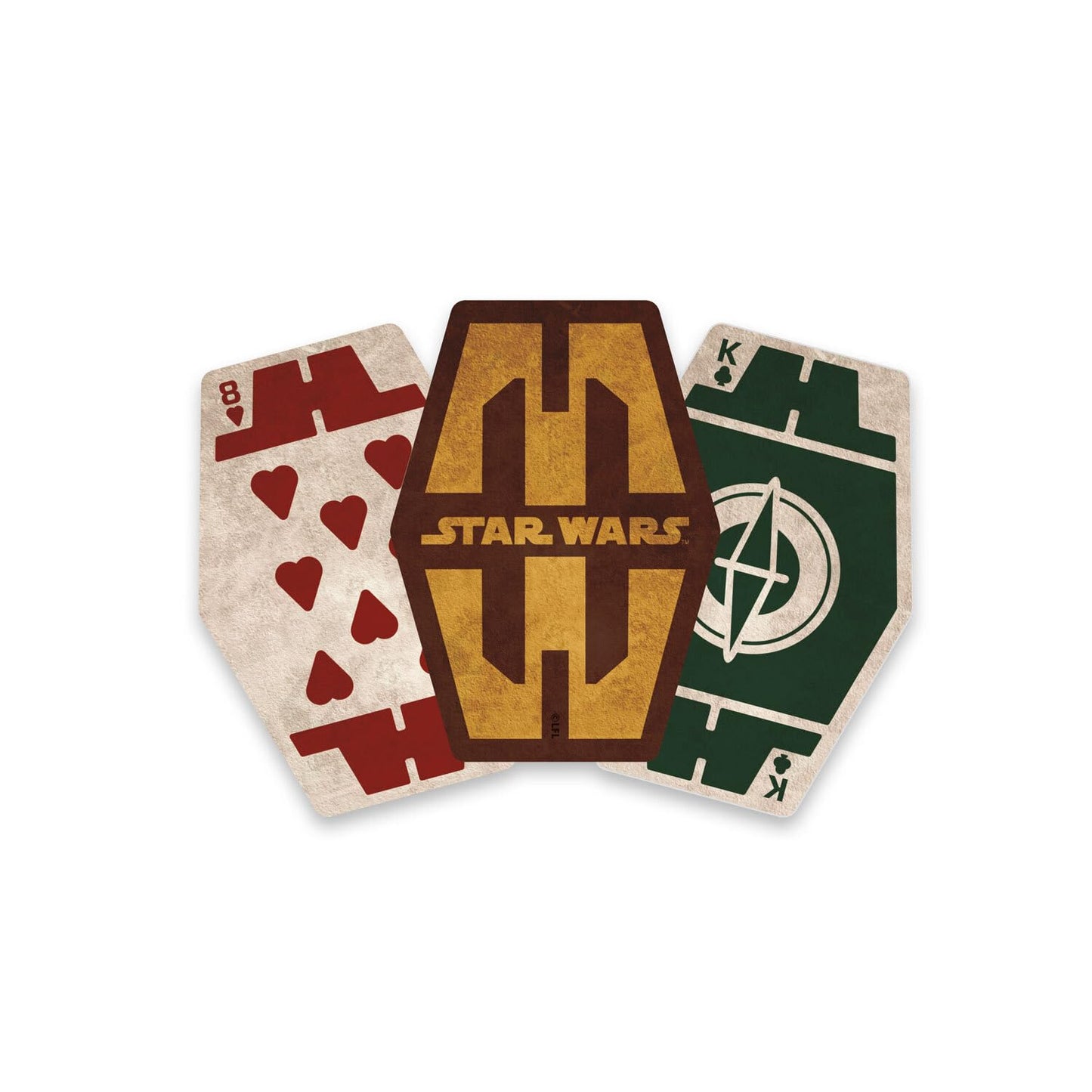 Aquarius Star Wars Sabacc Premium Playing Cards - Sabacc Themed Deck of Cards for Your Favorite Card Games - Officially Licensed Merchandise