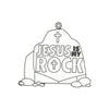 Fun Express Jesus is My Rock Suncatchers - Sunday School and VBS Craft Supplies - VBS 2026 Vacation Bible School Supplies/Decor - 24 Pieces - Clear