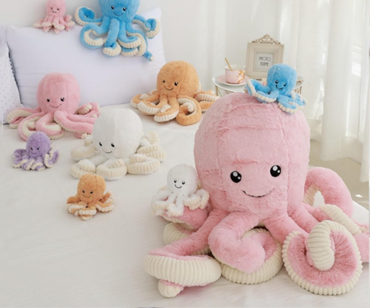 OPHRBU Octopus Plush Toys, Soft Octopus Toys, Best Gift for Birthday, Party, Christmas. 1 Piece (15.7inch, Purple)
