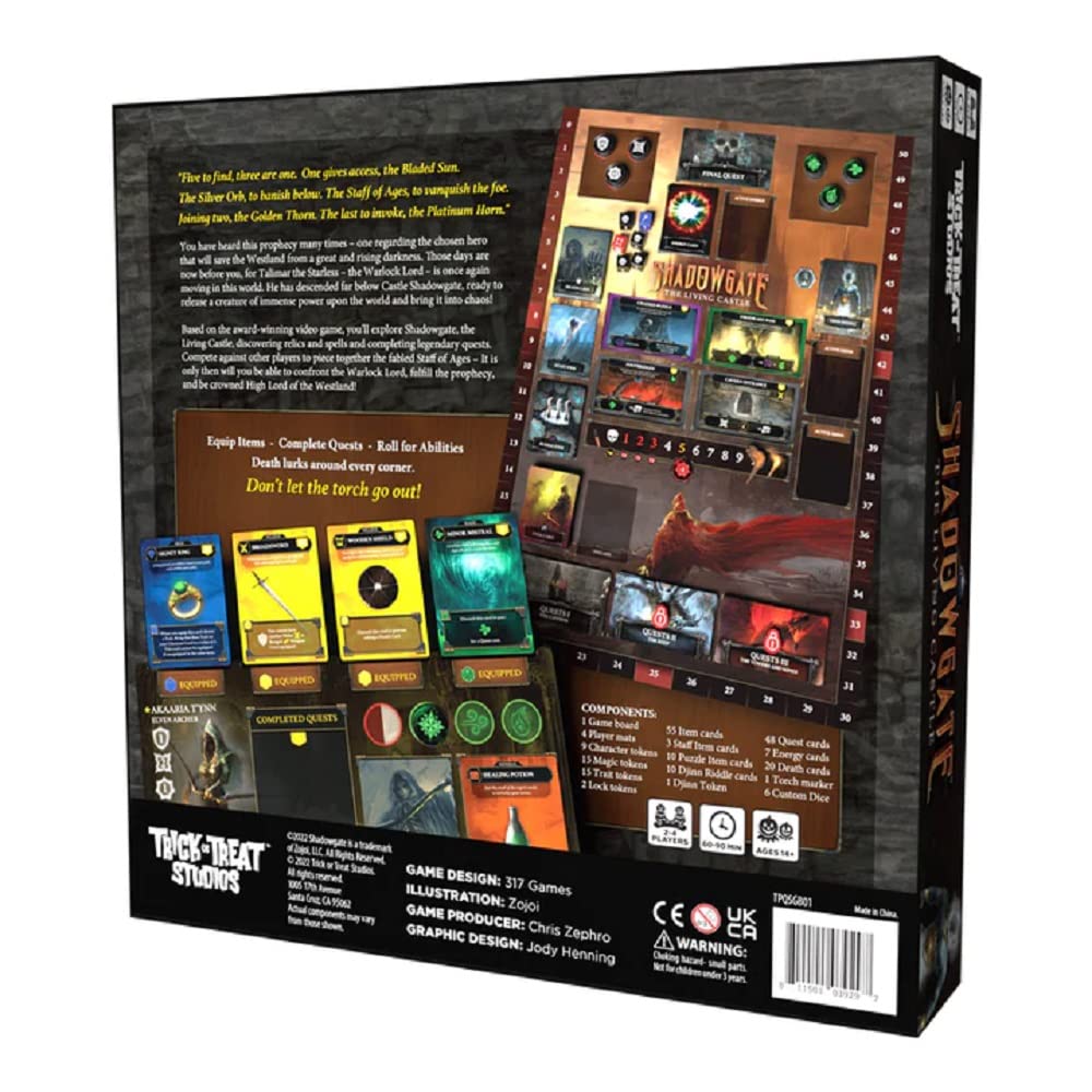 Shadowgate by Trick or Treat Studios Officially Licensed Tabletop Game Based on the Classic Video Game Franchise by Chris Cod | 2-4 Players | Ages 14+