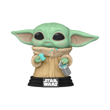 Funko POP! Star Wars: the Mandalorian - Grogu (the Child, Baby Yoda) with Cookie - Collectible Vinyl Figure - Gift Idea - Official Merchandise - for