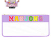 DEVPNR Clear American Mahjong Tile Bag with Zipper, Romantic Purple