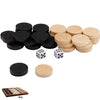 32Pcs Two-Tone Round Game Pieces, Classic Board Game Checkers, Draughts and Backgammon Chess Pieces for Arcade and Table Games