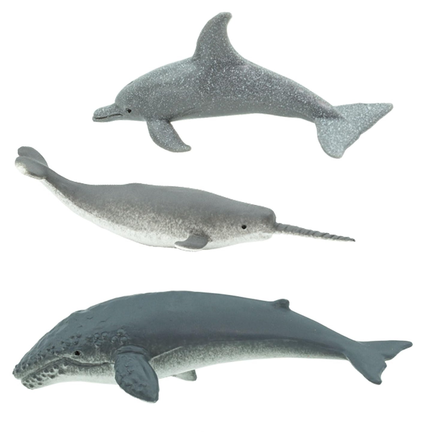 Safari Ltd. Whales and Dolphins Bulk Bag - Set of Miniature Cetacean Toy Figures - 48 Piece Play Toys for Boys, Girls & Kids Age 3+