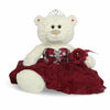 KINNEX COLLECTIONS SINCE 1997 20" Teddy Bear with Elegant Dress (Centerpiece) ~ B16631N-7 (Burgundy)