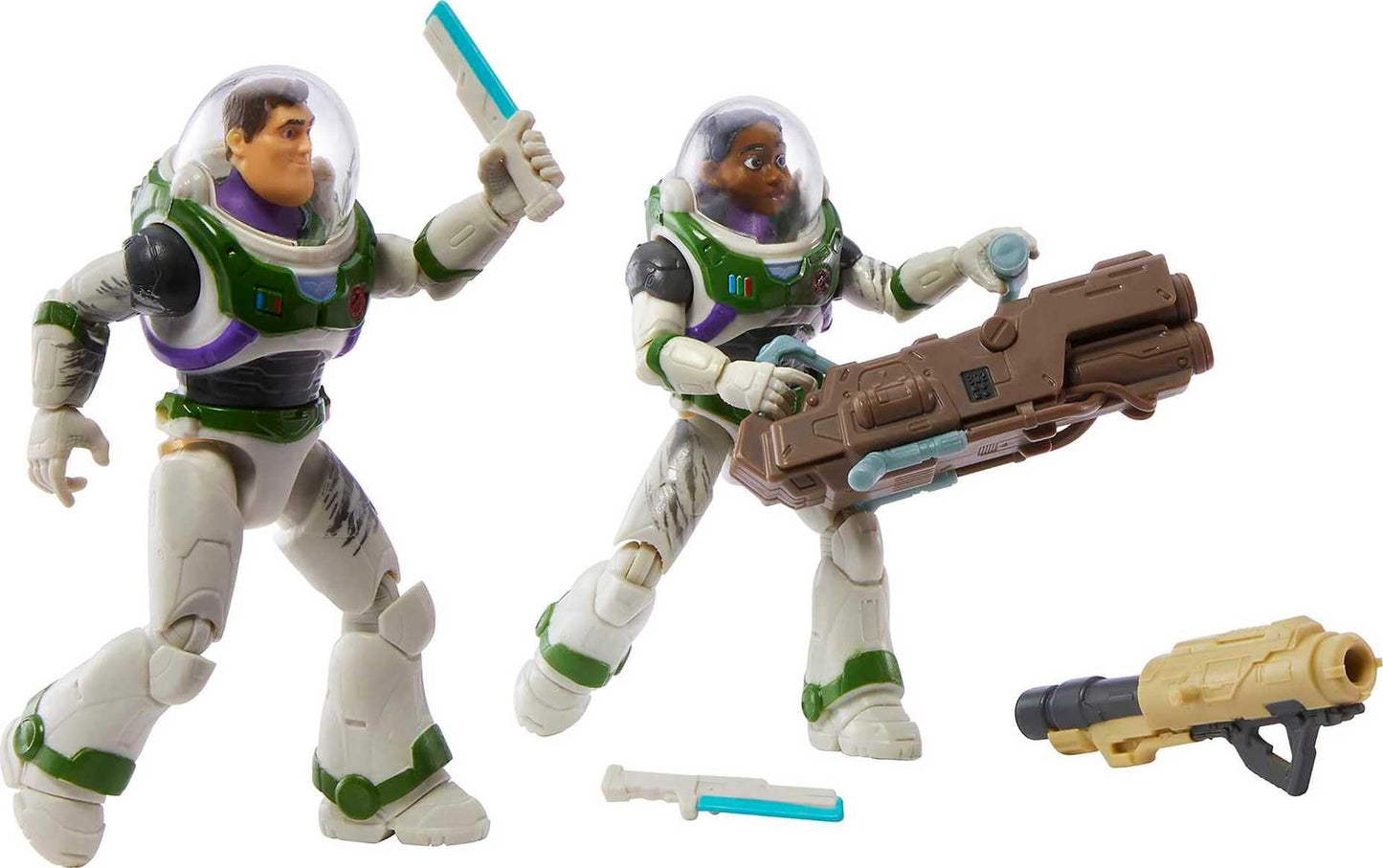 Mattel Disney Pixar Lightyear Set with 3 Action Figures, Space Rangers vs Robots Clash Pack with Buzz Lightyear, Izzy Hawthorne & Zyclops, 5-inch