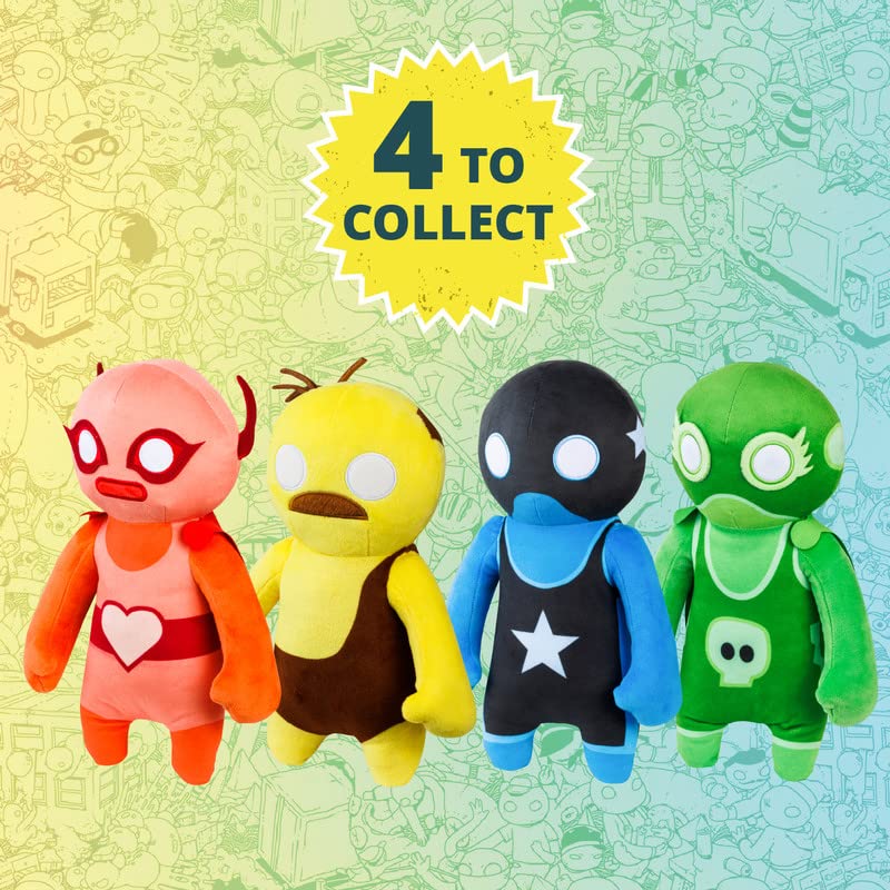 Gang Beasts Yellow Wrestler Plush Old Man 12" Video Game Doll Figure