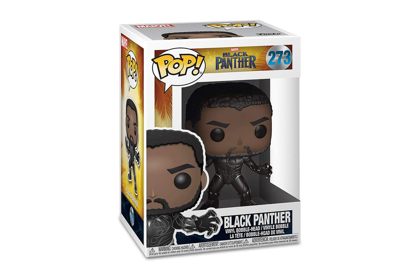 Funko Pop Marvel: Black Panther Movie - Black Panther - (Styles May Vary) Collectible Figure Grey, 2.5 X 2.5 Inch - Collectable Vinyl Figure - Gift