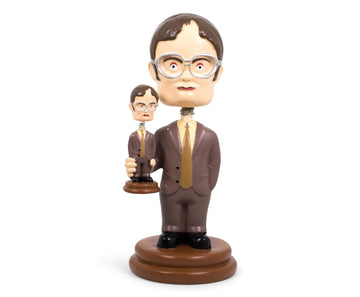 Surreal Entertainment The Office Double Dwight Resin Bobblehead | Collectible Action Figure Statue, Desk Toy Accessories | Novelty Gifts for Home