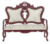 Town Square Miniatures Dollhouse Miniature Mahogany Victorian Parlor Sofa