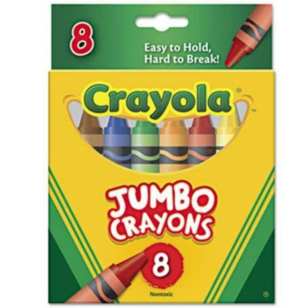 CRAYOLA LLC CRAYONS JUMBO 8CT PEGGABLE TUCK BOX (Set of 12)