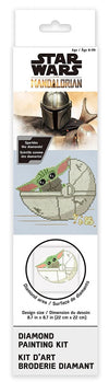 Camelot Licensed Collection of Facet Art Kits, Star Wars, 8.7" X 8.7", The Child Moving Orb Mandolorian, Multi, (CD738000703)