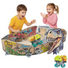 Dinosaur Toys, Create A Dinosaur World Road Race Track Set, Flexible Track Playset and 2 pcs Cool Dinosaur car Shells for 3 4 5 6 Year & Up Old boy