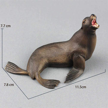 Toyvian 3pcs Sea Lion Model Plastic Sea Lion Model Marine Organism Decorations