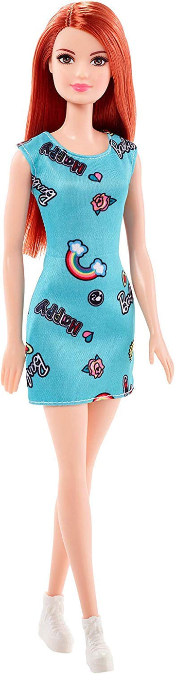 Barbie Pink-Tastic Doll, Floral Art On Black Dress