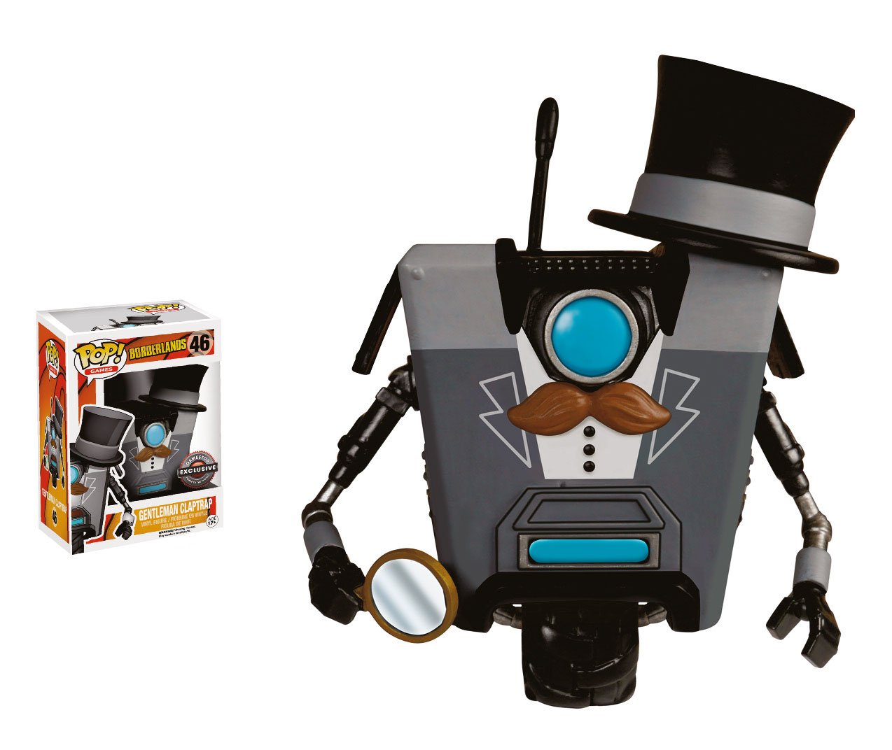 Funko - Borderlands-Gentleman Claptrap Figurine, Multicoloured, 5578