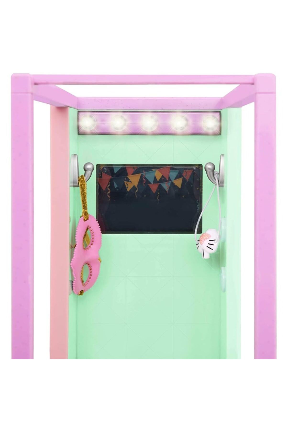Glitter Girls - Polaroid of Friendship! - 14-Inch Doll Accessories - Photo Booth with Stool & Props - Bunny Nose & Masquerade Mask - Working Lights &