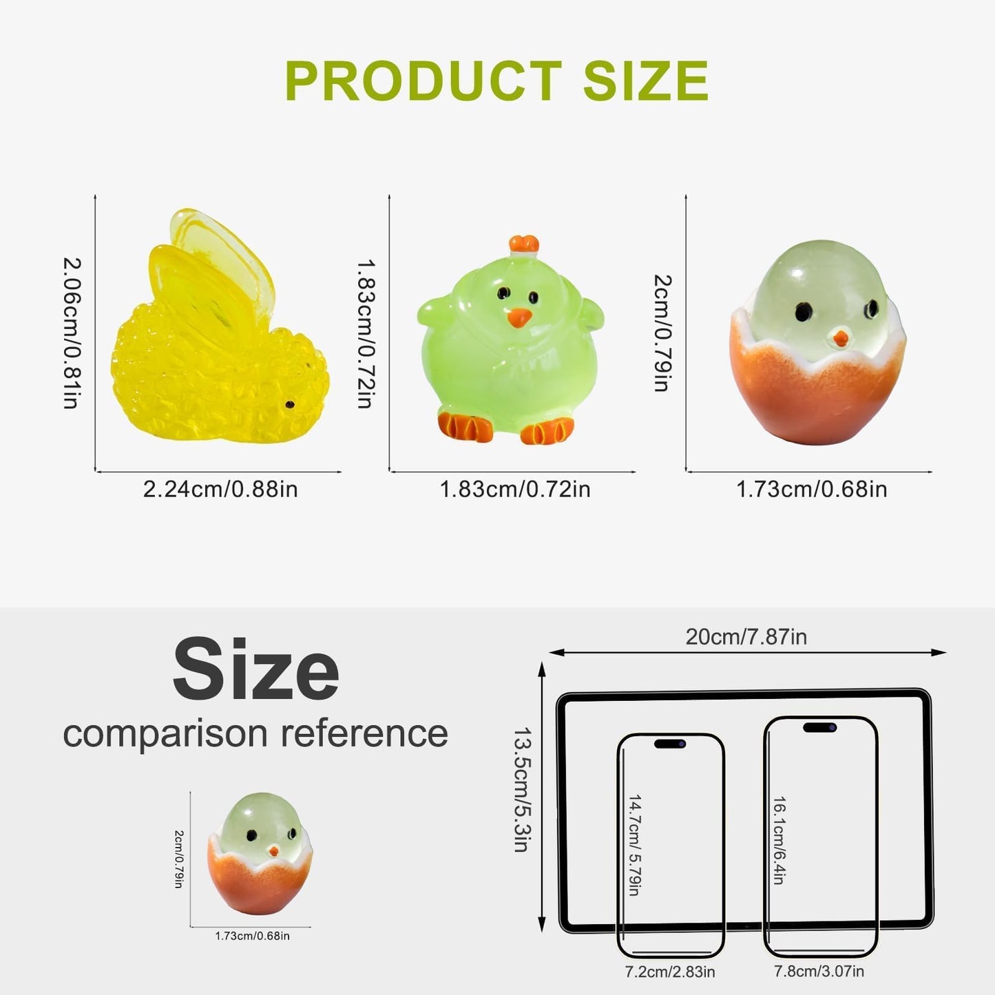 dsooldre 150pcs Glow in The Dark Mini Resin Animals,Bulk Miniature Figurines to Hide for Fairy Garden,Dollhouse,Aquarium & Micro Landscape DIY