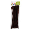 Essentials By Leisure Arts Chenille Stems Dark Brown, 12 Inch 6mm, Bendable Craft Pipe Cleaners for DIY Projects, Dolls, Ornaments, Jewelry,