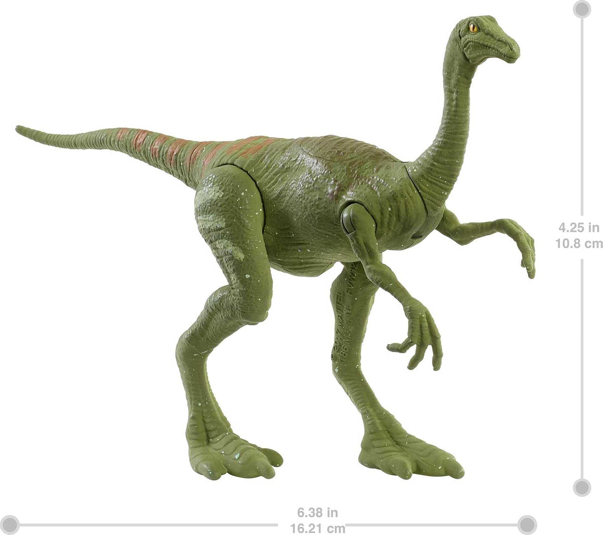 Mattel Jurassic World Camp Cretaceous Fierce Force Dinosaur Action Figure, Gallimimus Dino Toy with Movable Joints, Realistic Sculpting &