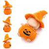 Doll Clothes for 17cm Doll, Premium Handmade Special Style 2 Piece Set Including Pumpkin Outfit and Witch Hat for Halloween Dressed High-End Dolls