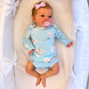 MRB Reborn Baby Dolls, 18-inch Realistic Newborn Baby Dolls with Soft Cloth Body, Real Life Baby with Doll Accessories for Kids Age 3 +