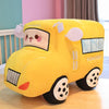 XIYUAN Car PlushSimulation School Bus Cute Cartoon Pillow Plush Van Cushion Plush Car Gift Plush Toys Children Birthday Party Gift (11X7X6Inch)