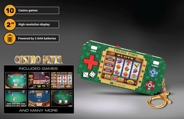 My Arcade Casino Pixel: Casino Video Game, Casino Games, Portable Keychain Arcade, Poker, Slot Machine