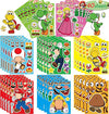 EHQEHQ 40 Pieces Make-a-face Stickers Pack, Super Bros Make Your Own Stickers, Mixed & Matched with 8 Designed Characters(5 of Each) for Party